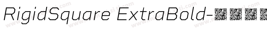 RigidSquare ExtraBold字体转换